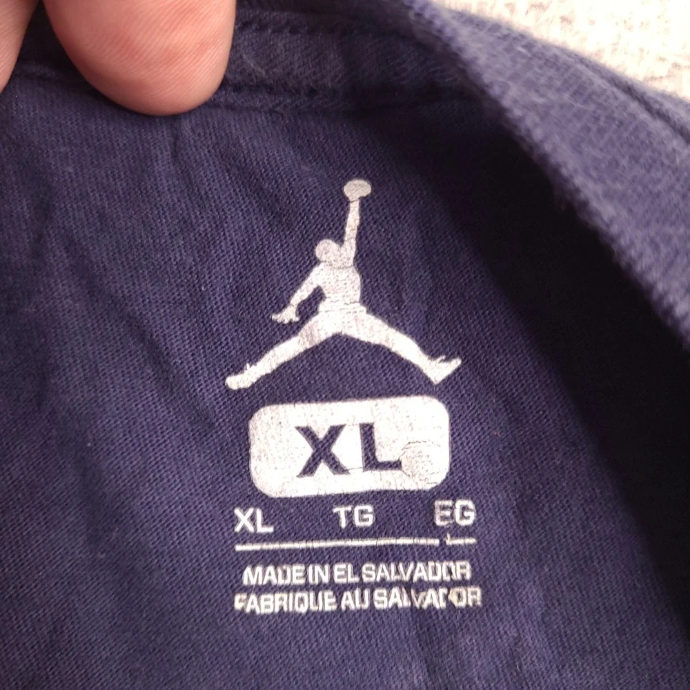 Jordan Jumpman Mens XL Navy Blue Graphic T-Shirt Short Sleeve Nike